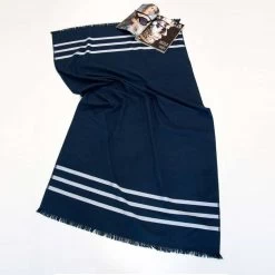 Telo Mare Fouta Unito 3 Righe Cavalieri