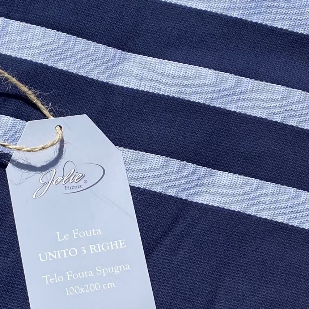 Telo Mare Fouta Unito 3 Righe Cavalieri 3 Telo Mare Fouta Unito 3 Righe Cavalieri - immagine 3