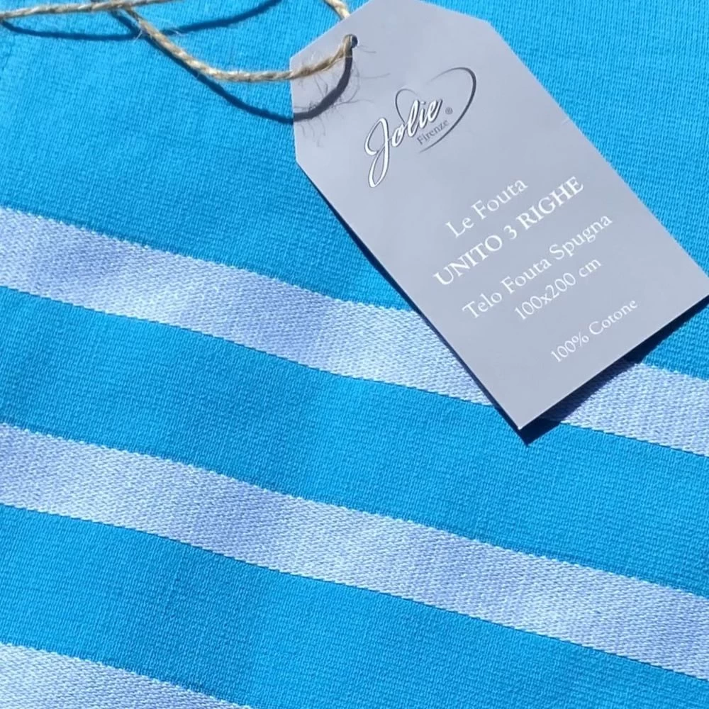 Telo Mare Fouta Unito 3 Righe Cavalieri 5 Telo Mare Fouta Unito 3 Righe Cavalieri - immagine 5