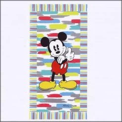 Telo Mare In Spugna Di Cotone Mickey Camp Disney Caleffi
