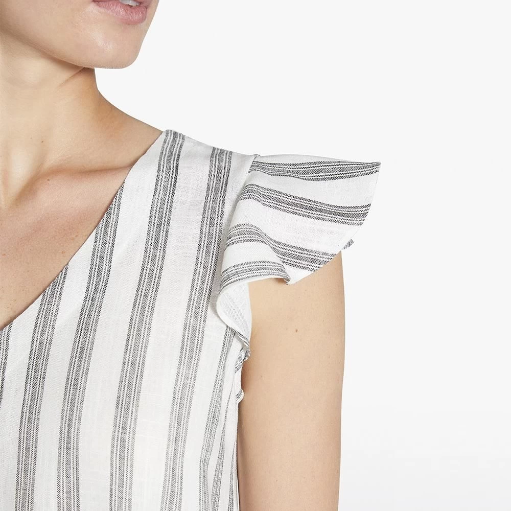 Abito Spalla Larga Rigato Linen 85821 Donna Ysabel Mora 3 Abito Spalla Larga Rigato Linen 85821 Donna Ysabel Mora - immagine 3