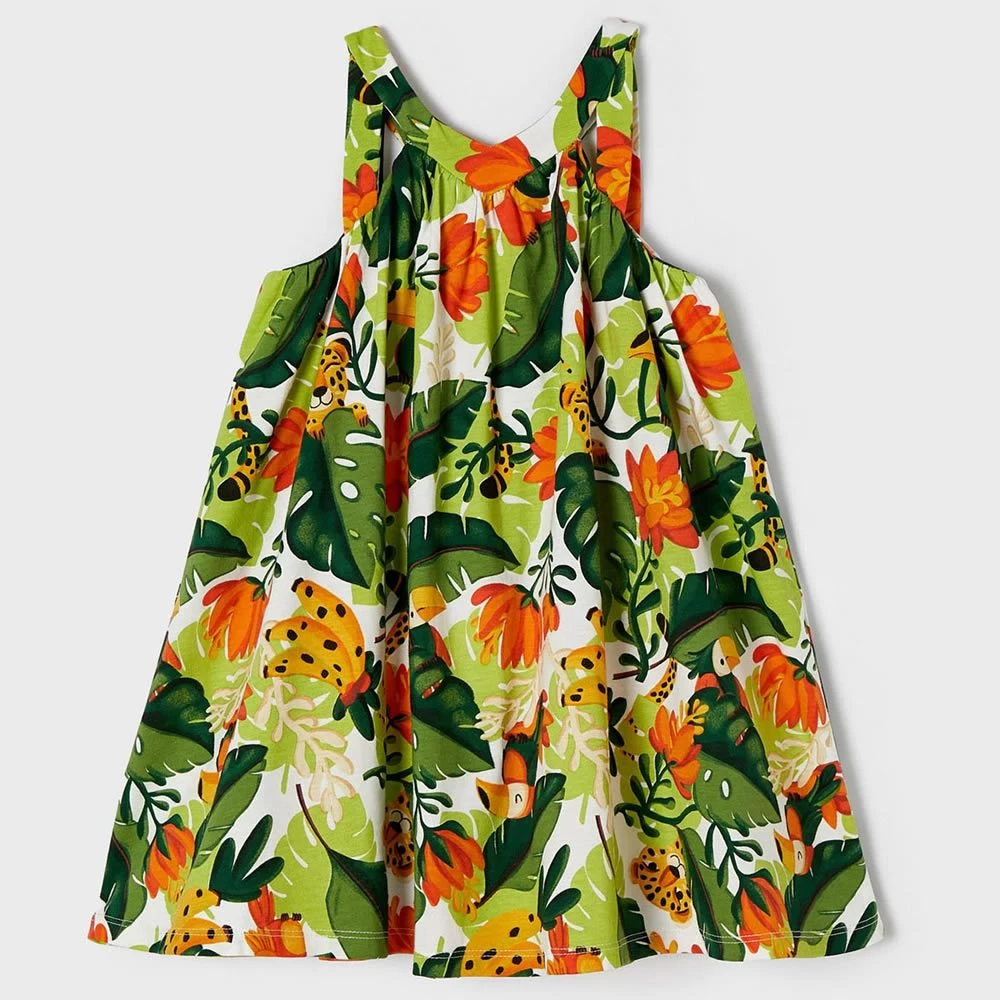 Vestito Spalla Larga In Cotone 3951 Bambina Mayoral 2 Vestito Spalla Larga In Cotone 3951 Bambina Mayoral - immagine 2