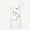 Maxi T-shirt Manica Corta Tema Musica Kt49 Donna Sièlei