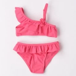 Costume Due Pezzi Tinta Unita 4.6776 Bambina Ido