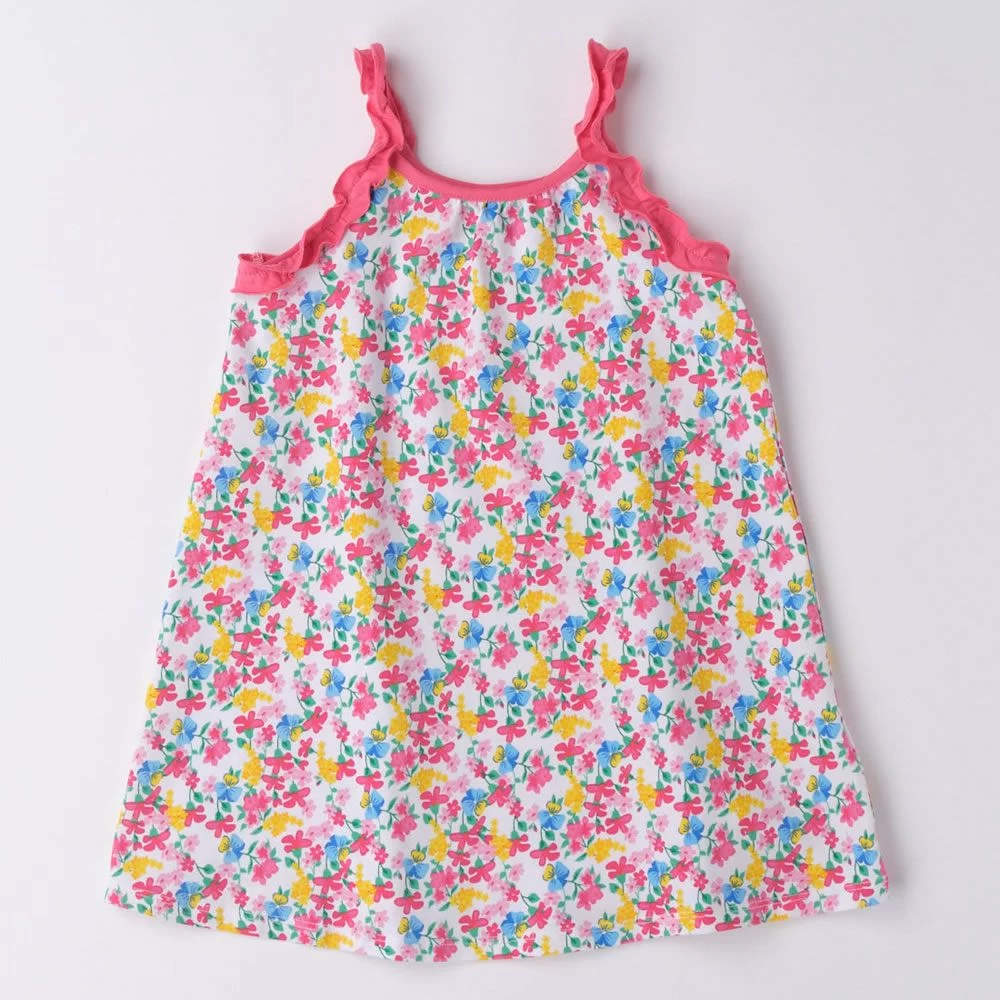 Abito Spallino Sottile Fantasia Floreale 4.6736 Bambina Ido 1 Abito Spallino Sottile Fantasia Floreale 4.6736 Bambina Ido
