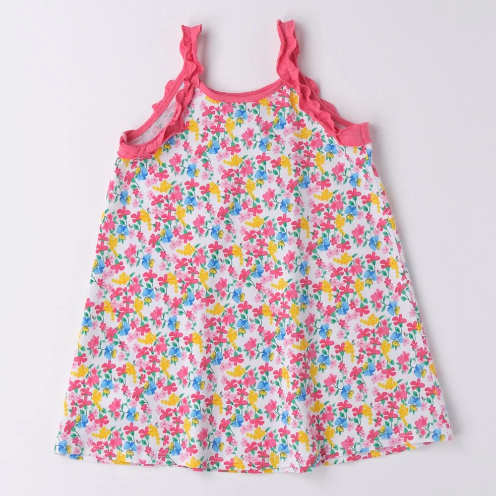 Abito Spallino Sottile Fantasia Floreale 4.6736 Bambina Ido 2 Abito Spallino Sottile Fantasia Floreale 4.6736 Bambina Ido - immagine 2