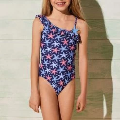 Costume Intero Per Bambina 95012 Stelle Marine Ysabel Mora