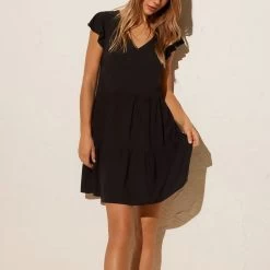 Abito Tinta Unita Manica Ad Aletta 85943 Donna Ysabel Mora