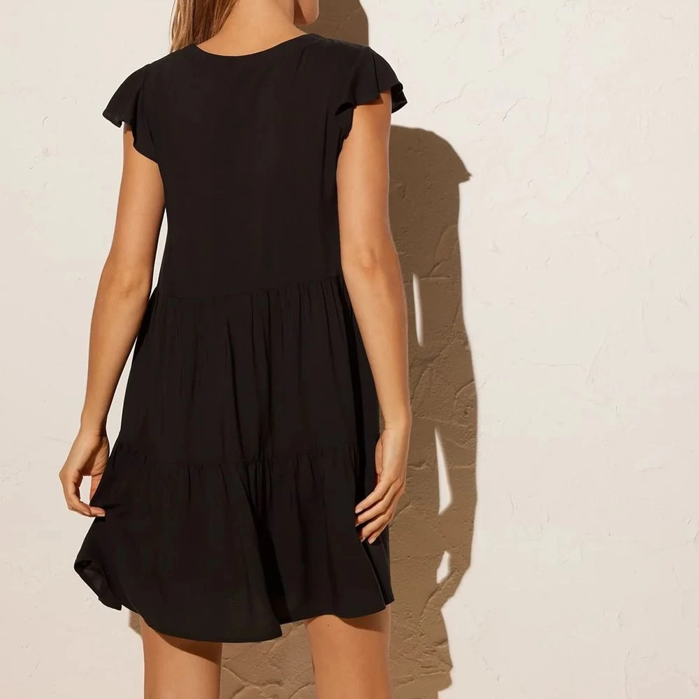 Abito Tinta Unita Manica Ad Aletta 85943 Donna Ysabel Mora 2 Abito Tinta Unita Manica Ad Aletta 85943 Donna Ysabel Mora - immagine 2